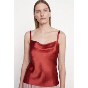 Vince Cowl-Neck Camisole Scarlet Red